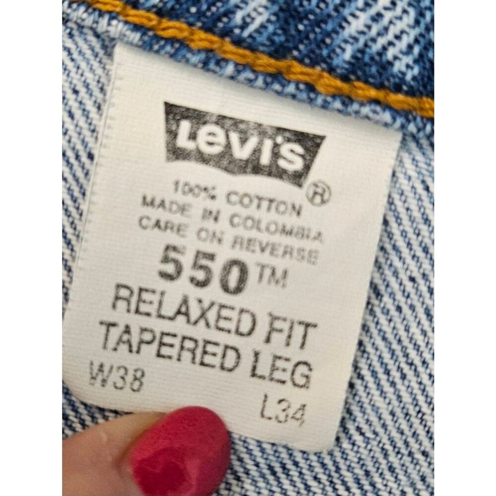 LEVIS 550's Tapered Leg VINTAGE 90'S Mens Jeans Size 38 x 34 - Picture 4 of 5